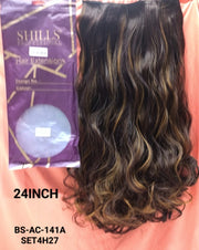 HAIR EXTENSIONS SHILLS FOR CURLY HAIR AC-141 A. 24.INCH
