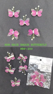 HOM HAIR BROCH BUTTERFLY