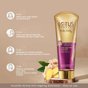 LOTUS HERBALS YouthRx Active Anti Ageing Exfoliator Anti-Ageing | Gineplex Youth Compund