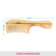VEGA Boutique Wooden Comb - HMWC-06