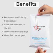 O3+Bridal Facial Kit Oxygenating Glow Skin For Acne (81g, Single Use)