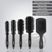 Vega Professional Carbon Dry Hair Brush Set - 5 Brushes-VPMHB-17