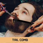 VEGA PROFESSIONAL Carbon Tail Comb-Black Line - VPVCC-03