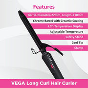 VEGA Smooth Curl Hair Curler (19MM Barrel) - VHCH-03