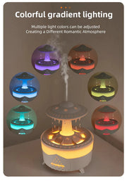 Rain Drop Aromatherapy Essential Oil Diffuser Cloud Night Light Diffuser Rain Cloud Humidifier,Raining Cloud 7 Colors Night Light Aroma Essential Oil Diffuser H2o Water drip Mushroom Air Humidifier