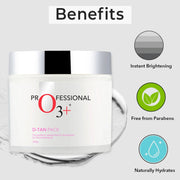 o3+ D Tan Pack (300g) For Lightens and Brightens Skin