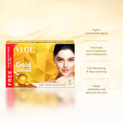 Gold Facial Kit- 300 g with FREE Rose Water Toner - 100 ml
