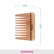 VEGA Wide Tooth Wooden Comb - HMWC-05