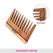 VEGA Wide Tooth Wooden Comb - HMWC-05
