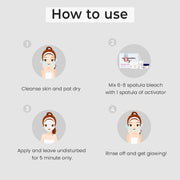 o3+ Meladerm Vitamin C Gel Bleach for Lightens Skin & Hair (96g)