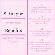 O3+ Whitening Facial Kit With Peel Off Mask for Dull Skin (45gm)