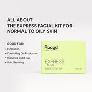 RAAGA Express Facial Kit with Cinnamon & Green Tea Extracts (1+1)| 35 g
