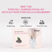 RAAGA Stem Cell Fairness Facial Kit with Alp Rose Stem Cells & Mulberrry | 61 g