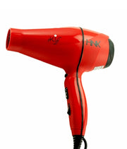 HNK Skiff Professional Hairdryer 2200W – Red / Matte Finish, 6 Settings, 3 m Superflex Cable