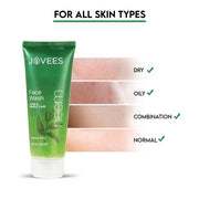 Jovees Neem Face Wash With Tea Tree Extracts | Oily & Acne Prone Skin 120ml
