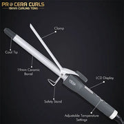 Pro Cera Curls 19mm Barrel Hair Curler - VPMCT-02