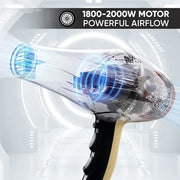 Pro Dry 2000-2200W Hair Dryer - Gold - VPVHD-04