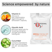 O3+ Bridal Facial Kit Vitamin C Glowing Skin (136gm)