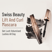 SWISS BEAUTY Lift & Curl Volume Lash 4D Mascara – Long-Lasting, Volumizing & Curling Mascara for Thicker Lashes