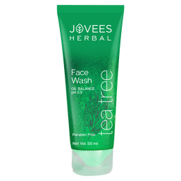 Jovees Tea Tree Oil Control Face Wash | Oily & Acne Prone Skin 120ml