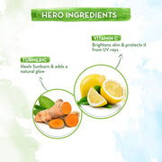 mamaearth Vitamin C Daily Glow Sunscreen with Vitamin C & Turmeric for Sun Protection & Glow - 50 g