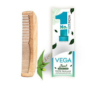 Vega Neem Wooden Comb Coarse and Fine - WNC-01