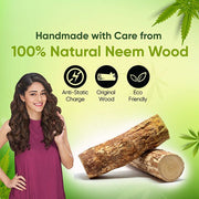 Vega Neem Wooden Comb Coarse and Fine - WNC-01